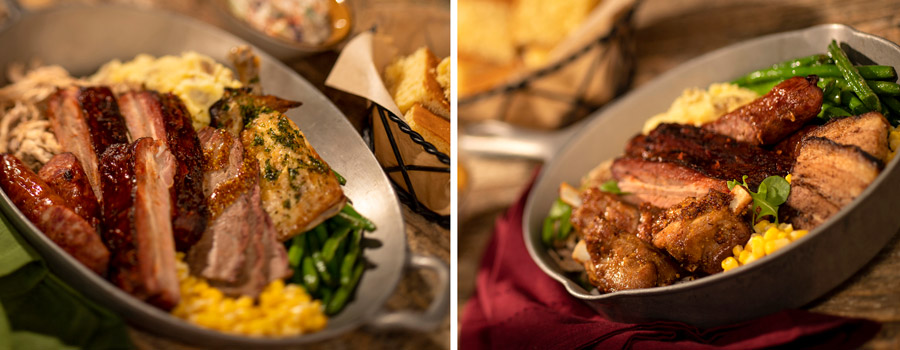 Traditional Dinner Skillet and The “Pig” Dinner Skillet from Whispering Canyon at Disney’s Wilderness Lodge