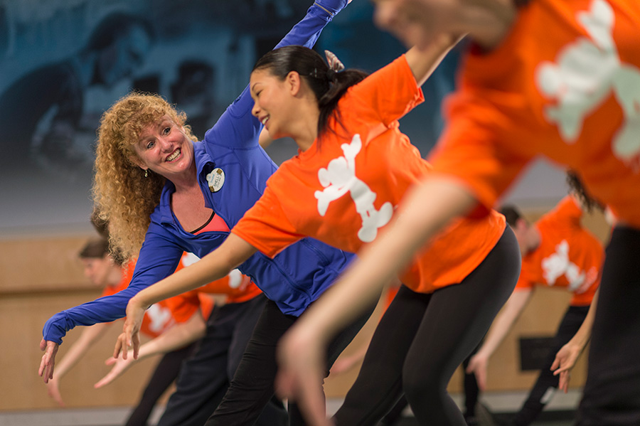 Musical theatre conservatory students performing live, Disneyland Resort