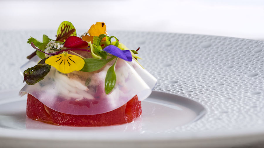 Dish from Victoria & Albert’s Dining Room at Disney’s Grand Floridian Resort & Spa