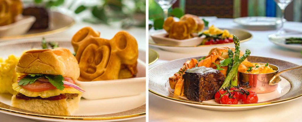 Second Course Buffet Entrées from Disney Princess Breakfast Adventures at Napa Rose at Disney’s Grand Californian Hotel & Spa