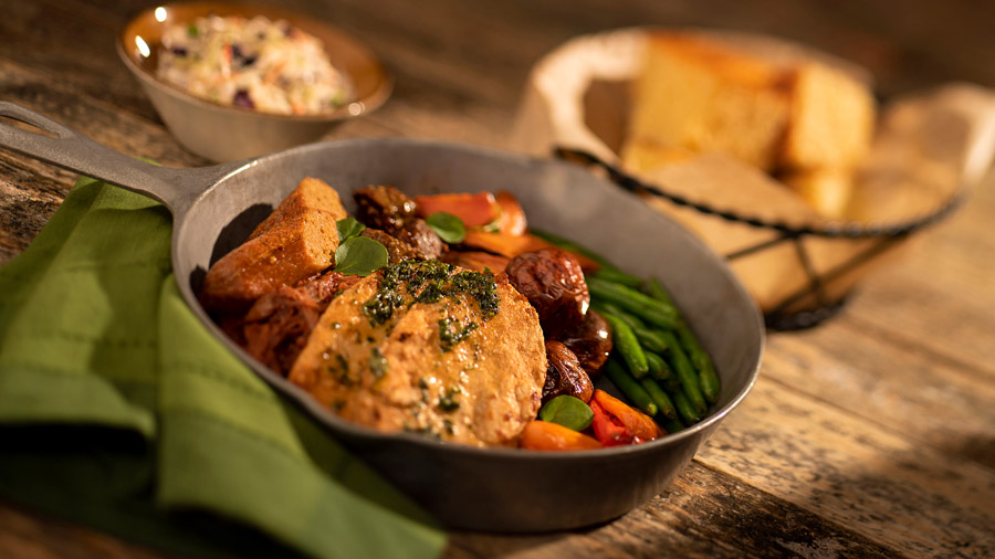 Vegan Dinner Skillet from Whispering Canyon at Disney’s Wilderness Lodge