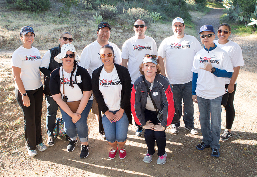The Aulani, a Disney Resort & Spa, Reservation Sales team at the Walt Disney Travel Company volunteered a total of nearly 1,400 hours in 2018