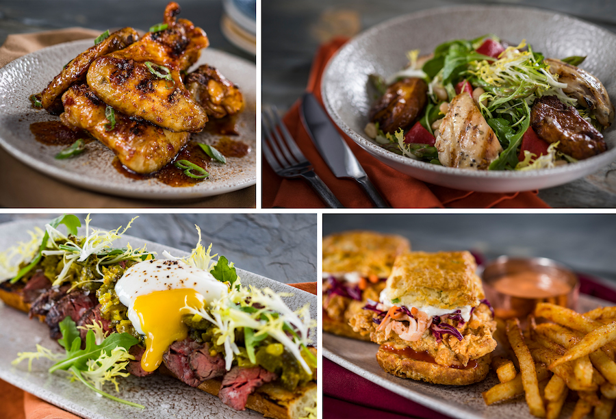 Entrées from Three Bridges Bar & Grill at Disney’s Coronado Springs Resort