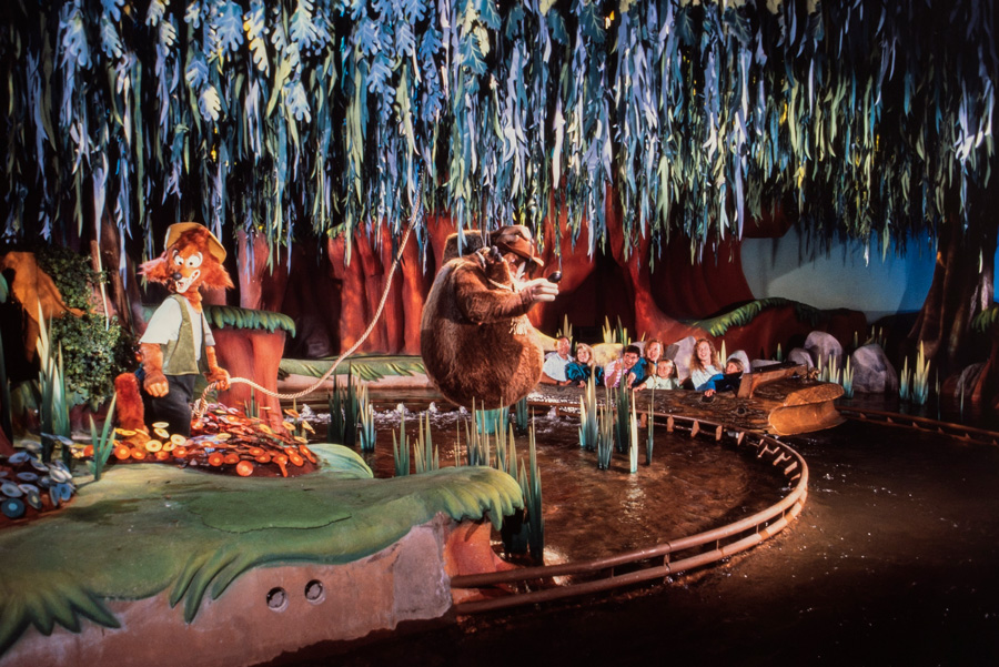 Inside Splash Mountain ride