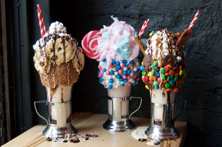 Milk Shakes from CrazyShake Window by Black Tap at the Downtown Disney District