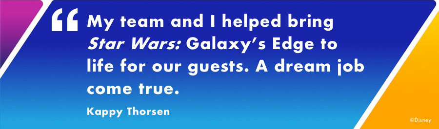graphic of quote from General Manager of Disneyland Park, Kappy Thorsen