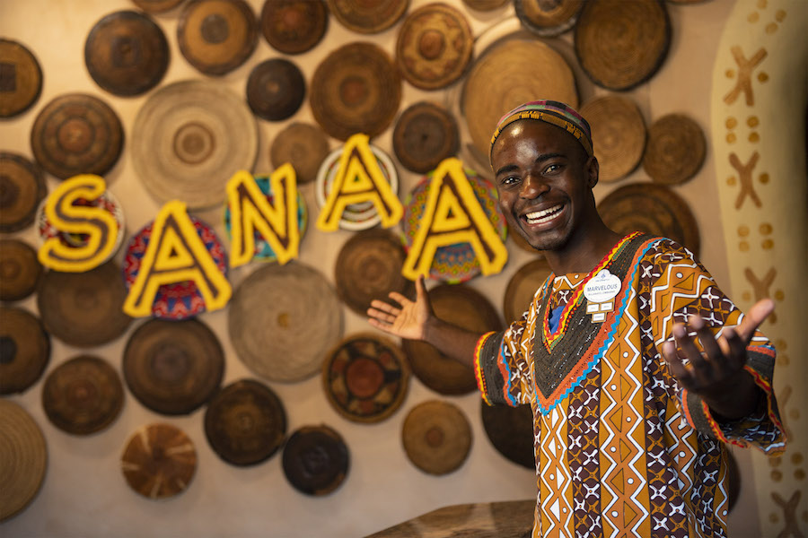 Greeter Marvelous Bonasi from Sanaa at Disney’s Animal Kingdom Lodge