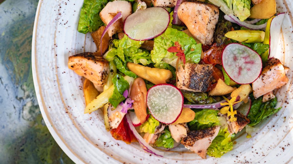 Lemon-Sumac Salmon Salad from GCH Craftsman Bar & Grill at Disney’s Grand Californian Hotel & Spa