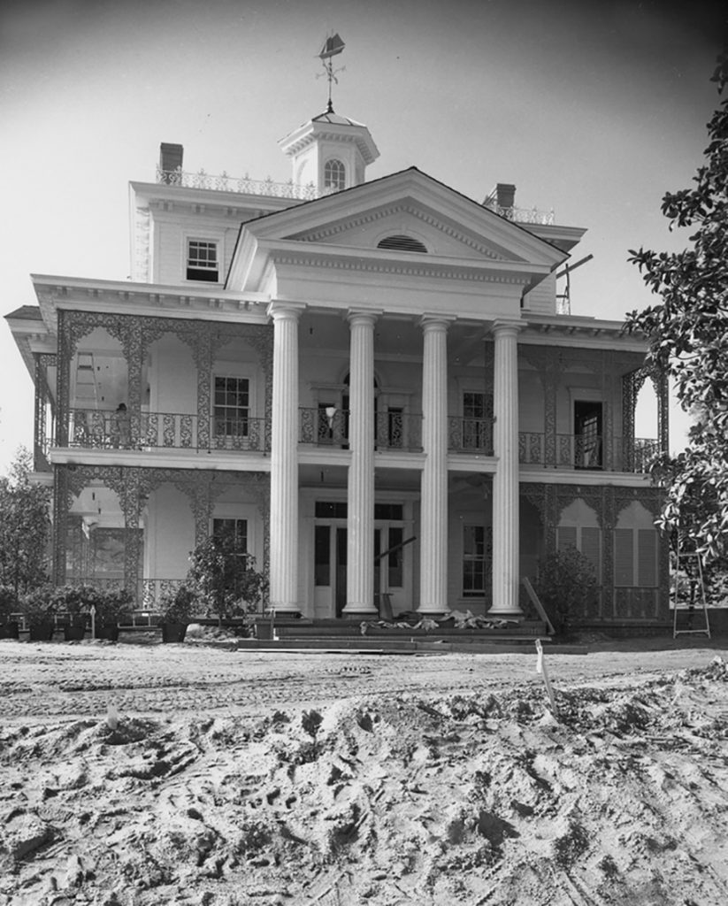 Haunted Mansion construction