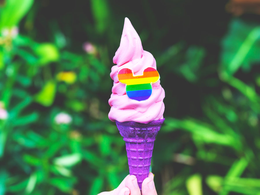 Pride Cone from Pineapple Lanai at Disney’s Polynesian Village Resort