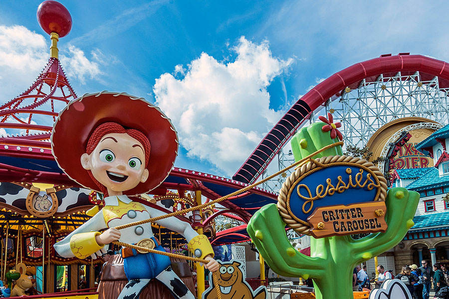 Jessie’s Critter Carousel at Disney California Adventure park
