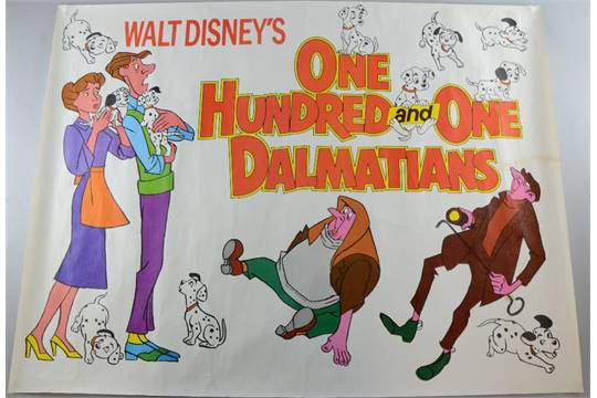 101 dalmatians disney quad poster