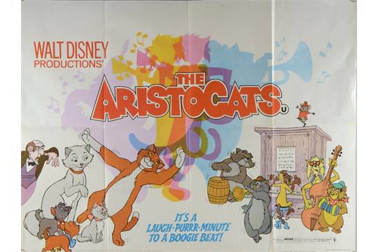 aristocats disney quad poster