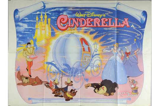 cinderella disney quad poster