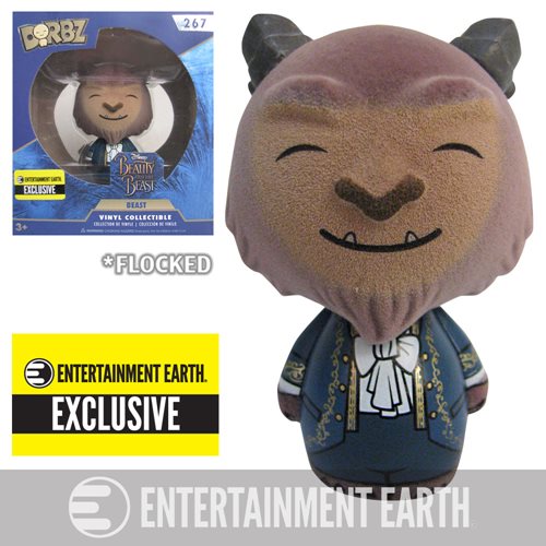 Beauty and the Beast Live Action Beast Flocked Dorbz Vinyl Figure