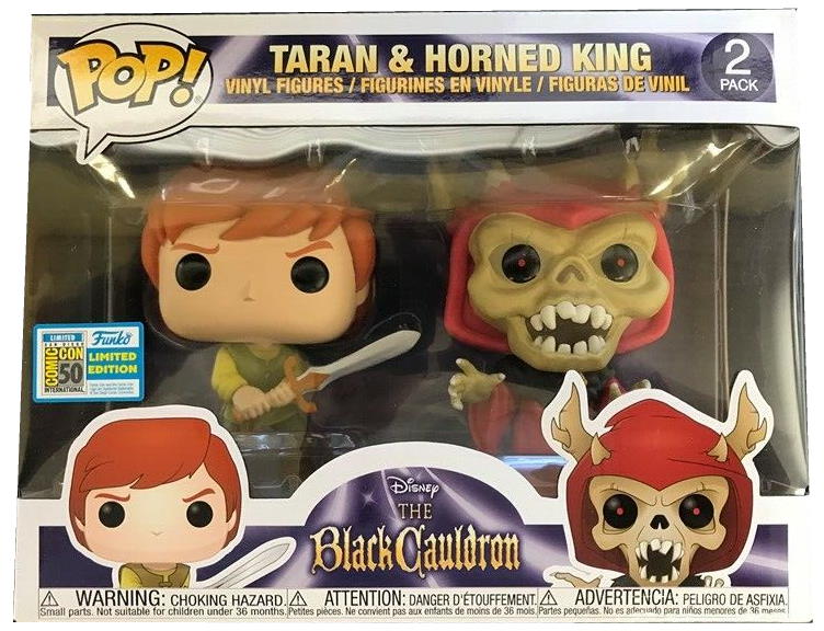 SDCC 2019 Exclusive Funko Pop The Black Cauldron Taran And Horned King 2-Pack
