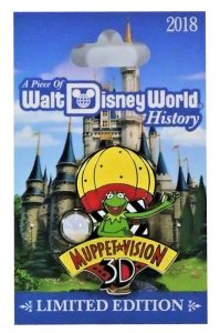 Disney Piece of History 2018 Muppet Vision 3-D Kermit Pin Of Month