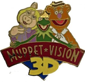 Disney Trading Pin Muppet 3D Vision featuring Miss Piggy Kermit and Fozzie Bear