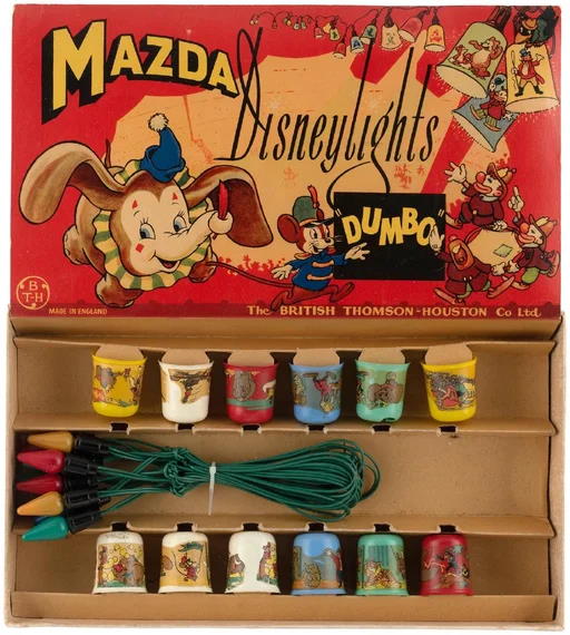 Vintage Dumbo Disneylights by Mazda open box
