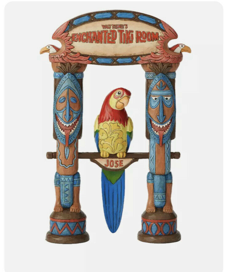 Disney Parks Jim Shore Enchanted Tiki Room Parrot Jose Figurine