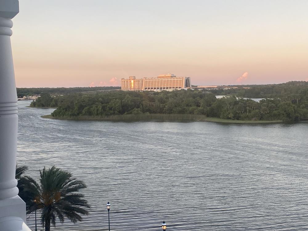 Lake view from DVC Villas at The Grand Floridian