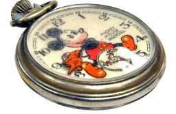 Ingersoll 1930's Vintage Disney Mickey Mouse Pocket Watch