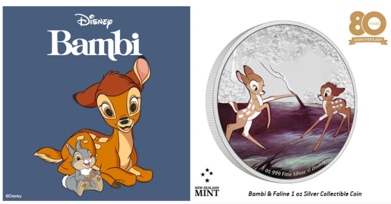 Disneys Bambi 80th Anniversary Coin