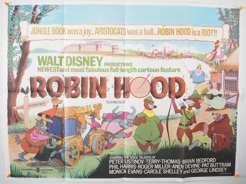 Disney Robin Hood Quad Poster for main film