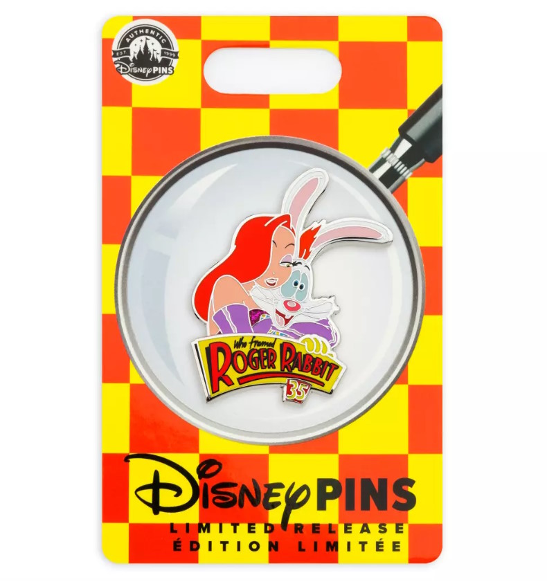 Disney Store Roger and Jessica Rabbit 35th Anniversary Limited Release Pin Who Framed Roger Rabbit