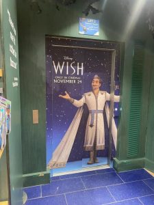 Disney Wish Elevator Poster showing King Magnifico