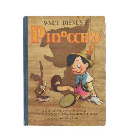 First Edition Pinocchio Book Signed and Inscribed by Walt Disney