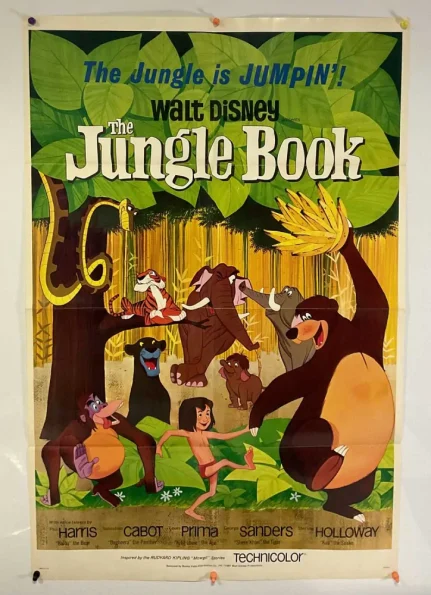 1967 Original Jungle Book US One Sheet Poster