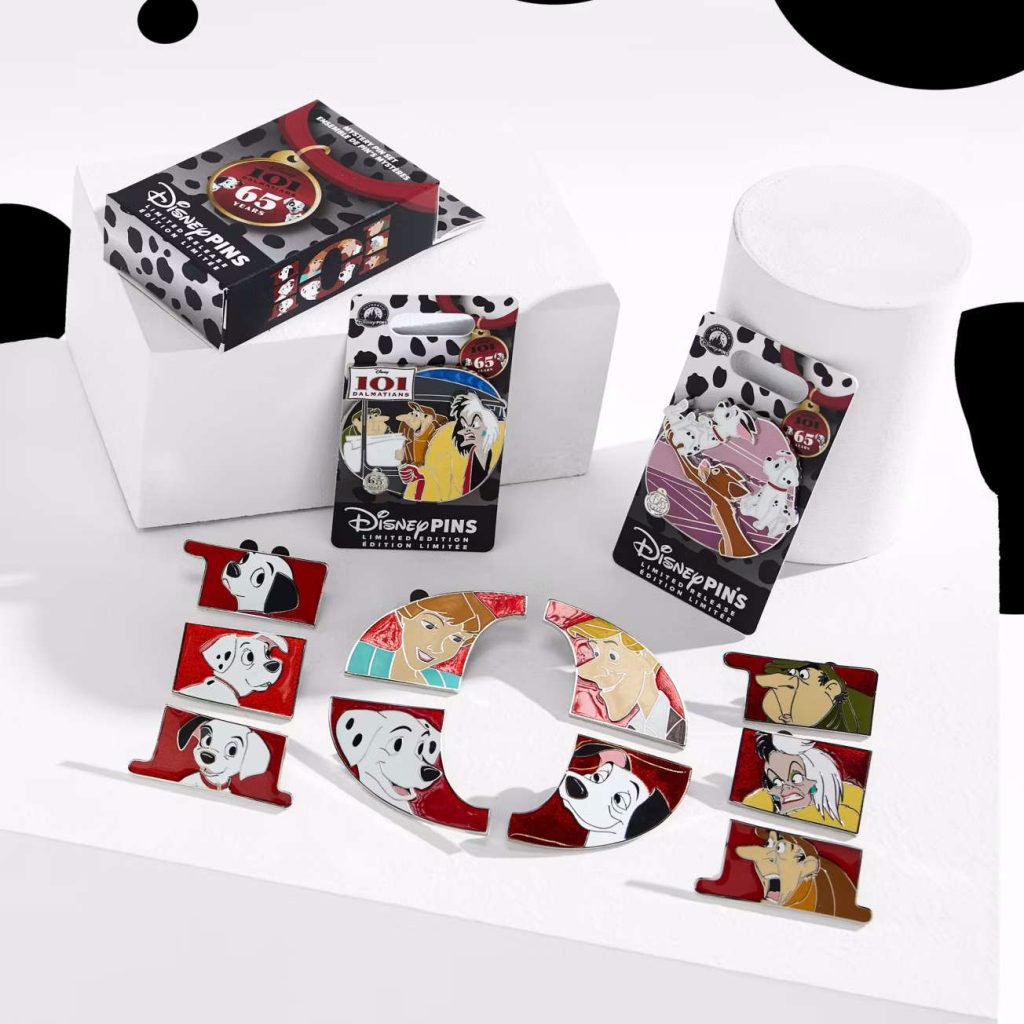 101 Dalmatians 65th Anniversary Limited Release Mystery Pin Set